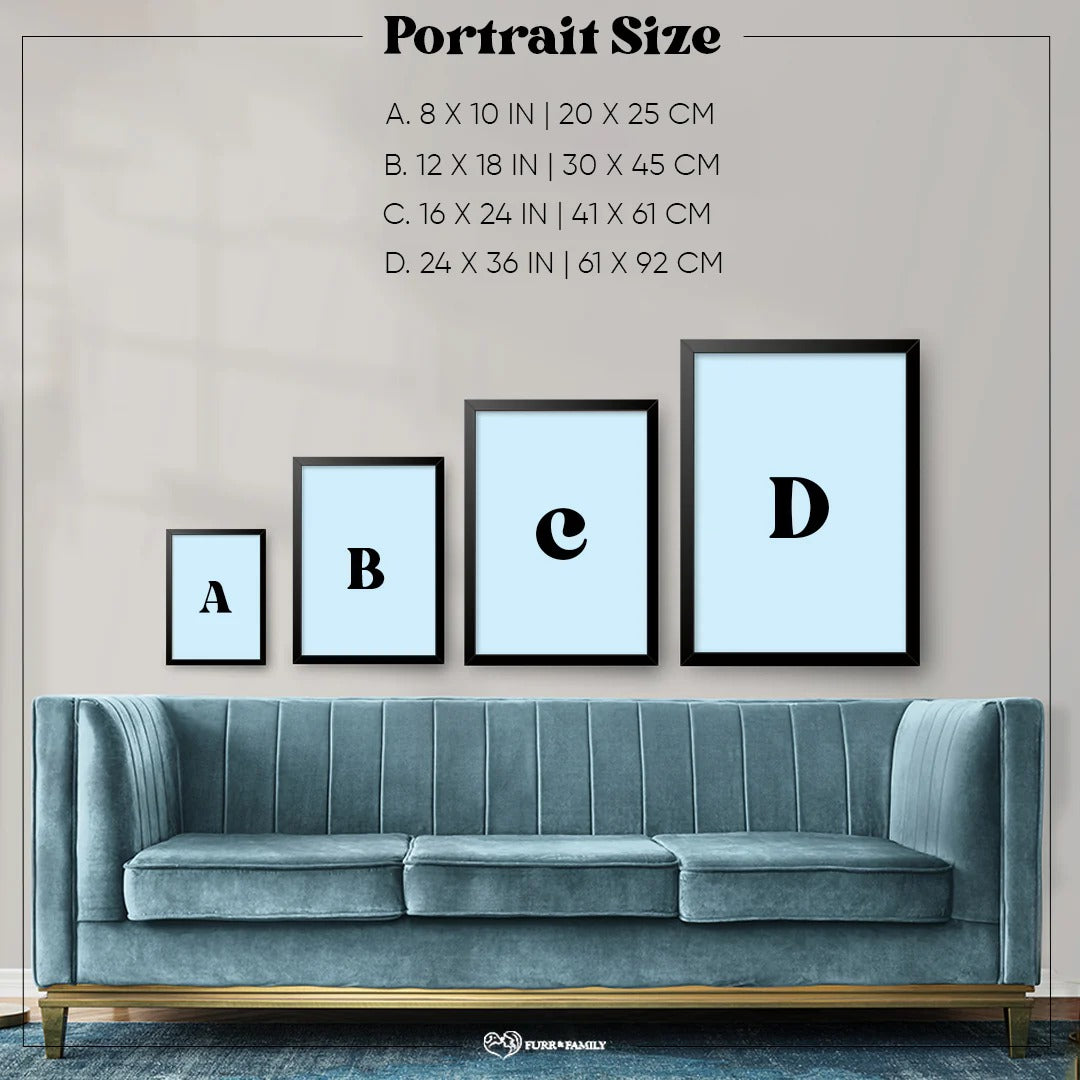 Aristocratic Elegance Pet Portrait – Custom Pet Canvas